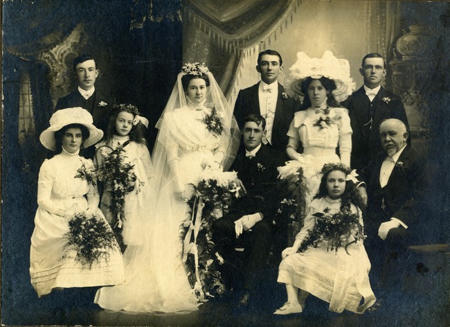Wedding group from Albert Powell Collection, 1911. 