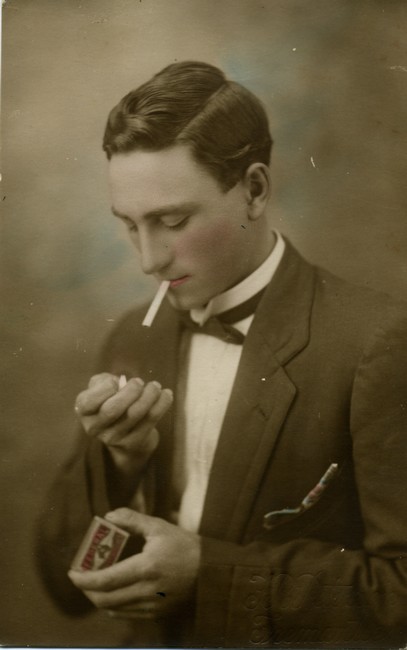 Young man with cigarette from Thorsager Collection