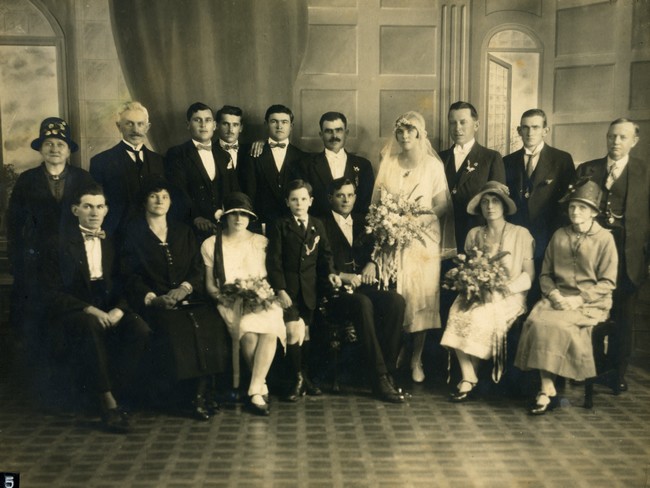 Wedding in Ivicevich family [photograph]