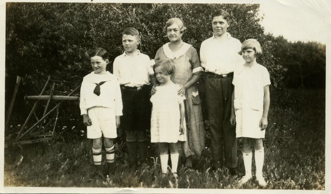 Mater Otway with grandchildren